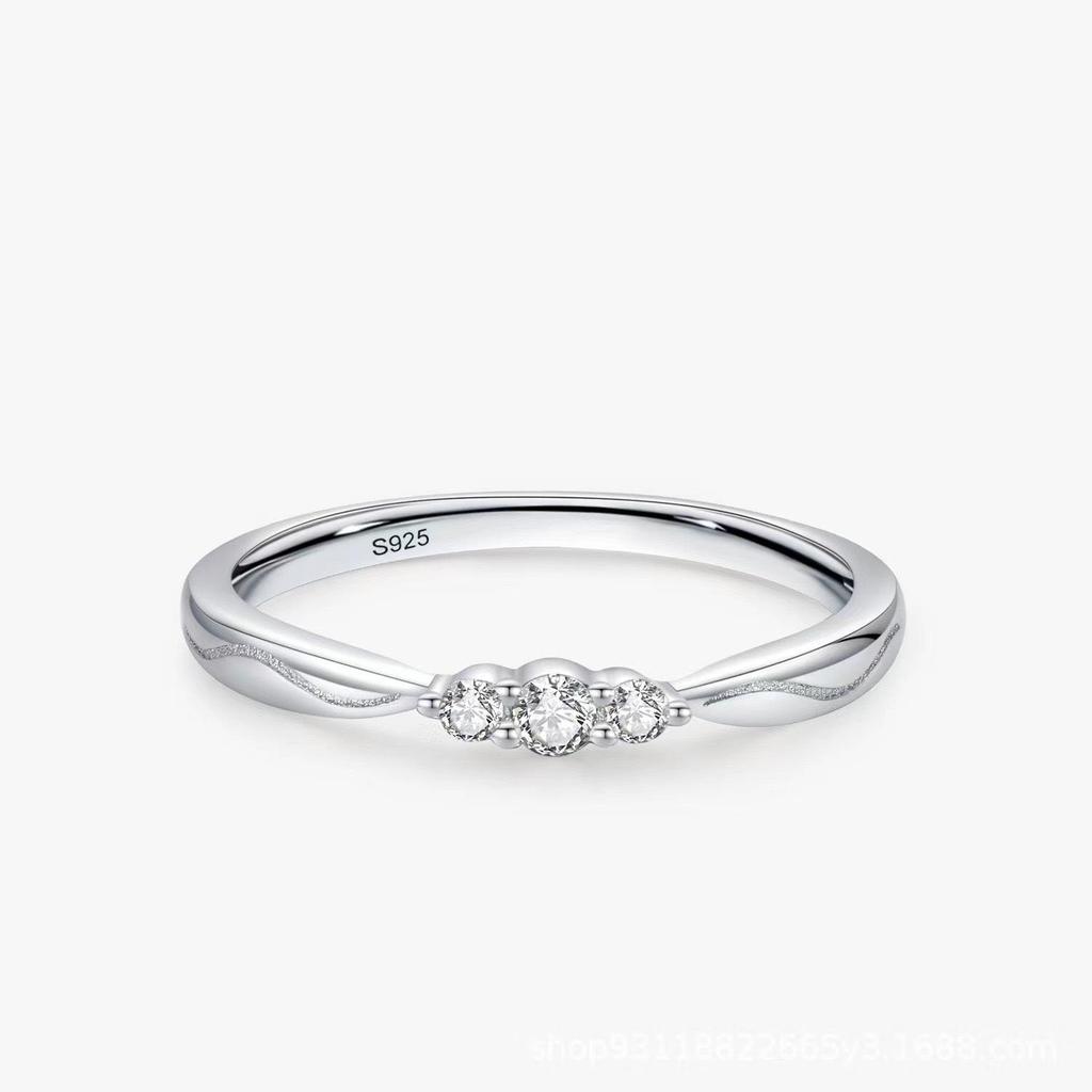 S925 Sterling Silver Three Lives Three Worlds Women's Fashion Statement Ring