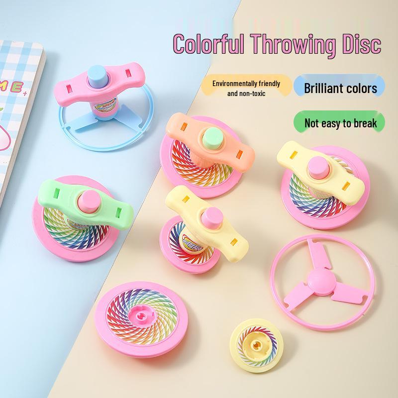 UFO Torque Flying Disc & Fairy Spinning Top Set - Outdoor Toys for Kids