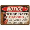 Vintage Metal Tin Sign Retro Wall Art for Home Bar Indoor Outdoor Decor