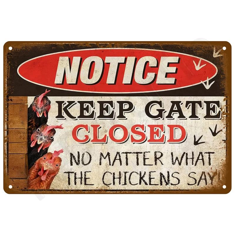 Vintage Metal Tin Sign Retro Wall Art for Home Bar Indoor Outdoor Decor
