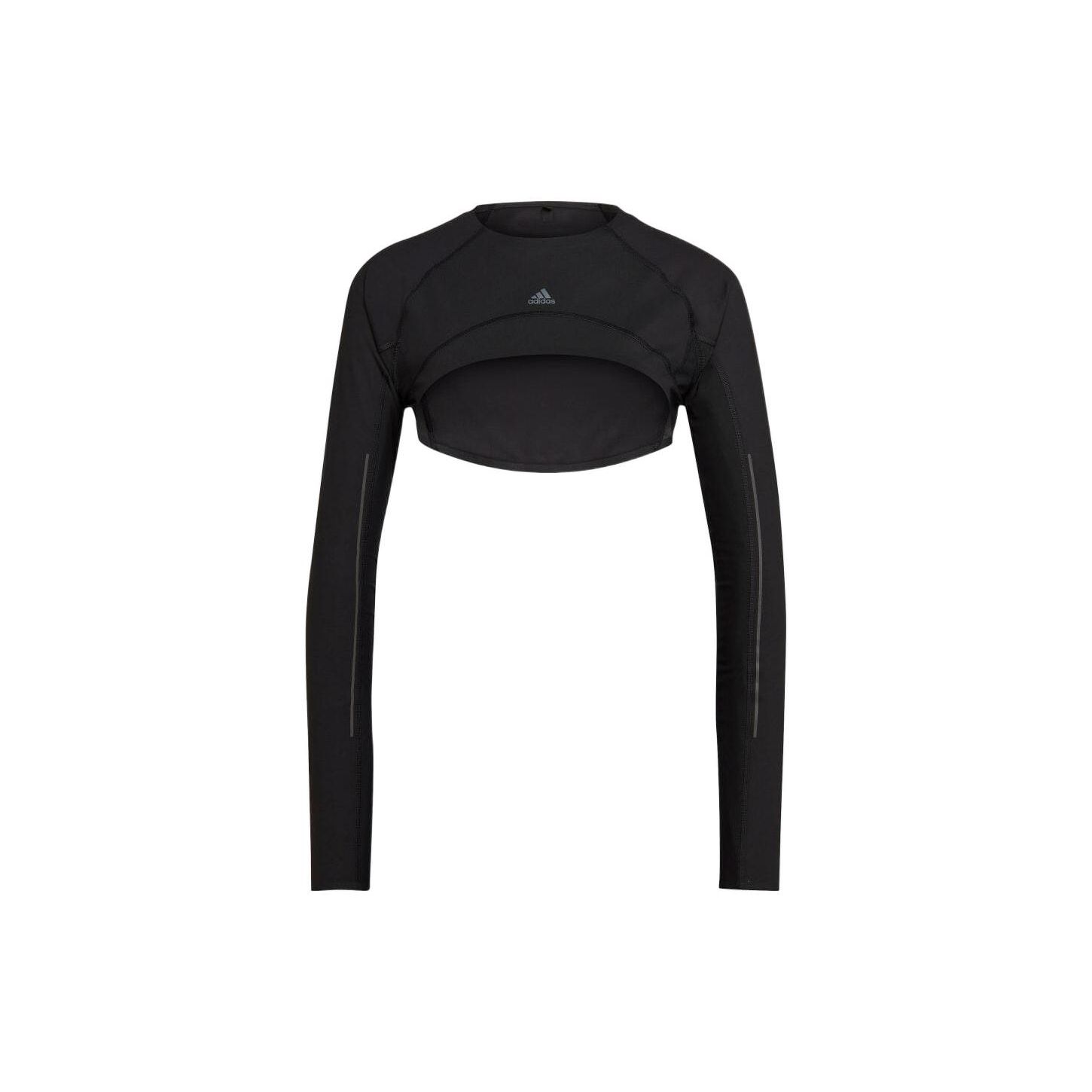 

Adidas Quick-Dry укороченная футболка с длинным рукавом женская черная HD3929 M