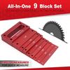 Aluminum Alloy Height Gauge Blocks Metric Setup Calibration Setup Blocks Stackable Design Size Markings Measuring Tools