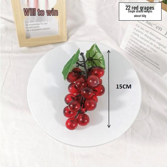 Plastic Grapes Cluster: Fake Fruit Decor for Indoor Greenery