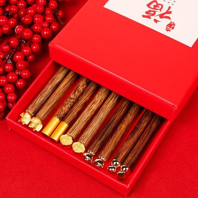 JINLANCHUN Wenge Wood Shareable Chopsticks Twin Gift Sets
