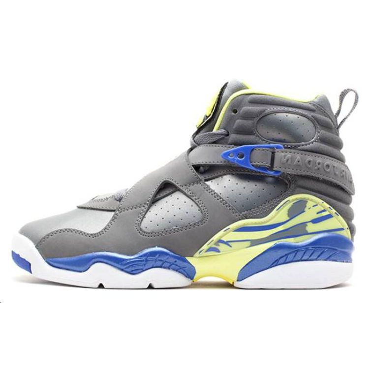 

Детские кроссовки Air Jordan Jordan 8 Retro GS Laney Grey Cool-Grey Vlt-Frc-Electrc-Yllw 580528-038