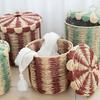 Handwoven Paper Rope Laundry Bin Large Capacity Multifunctional Household Basket For Clothes Toy Storage