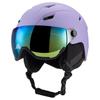 Unisex Skiing Snow Helmet With Integrated Goggle Lens Protection Adults Outdoor Winter Sports Safety Gear