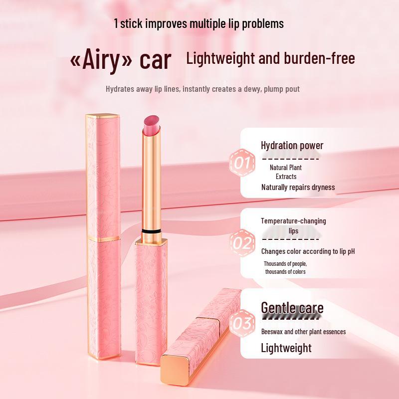 Peach-flavored Color-Changing Lipstick: Non-Stick, Non-Fading, Gradient, Long-Lasting, Moisturizing, Waterproof Lip Balm.