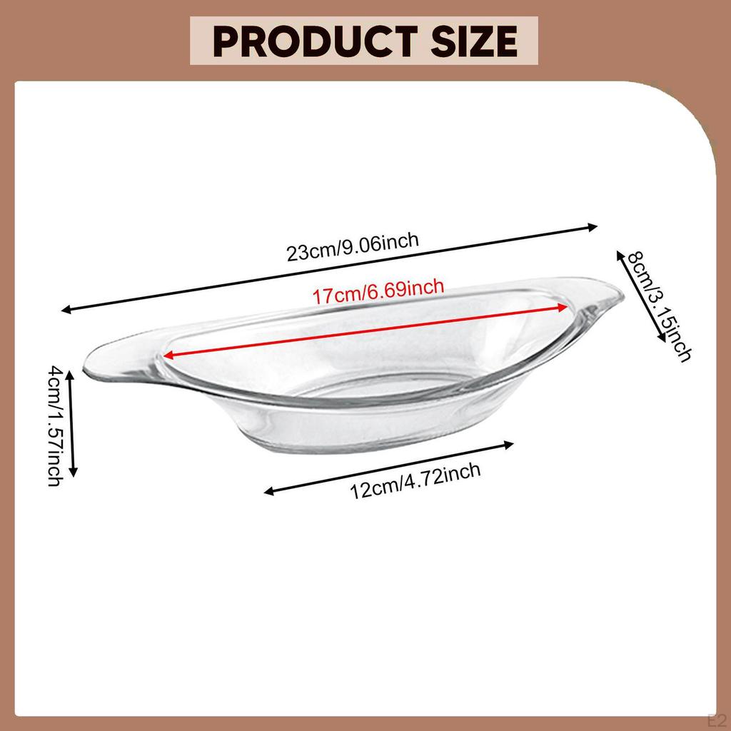 8Pcs Banana Split Bowls Clear Acrylic Food Storage Container Dessert Bowl Ice Cream Sundae for