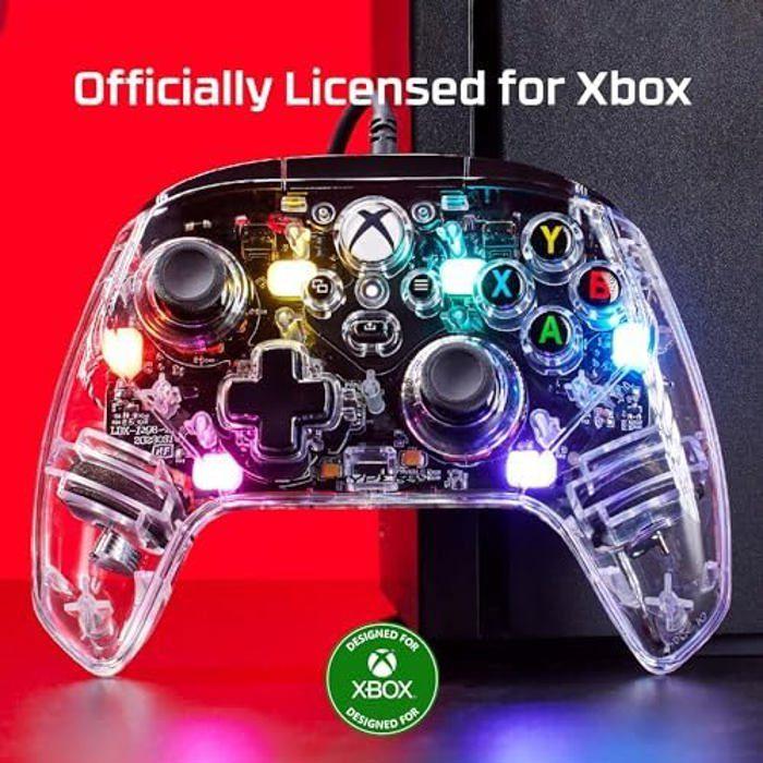 Manette de jeu - HyperX - Clutch Gladiate RGB - Filaire - Compatible Xbox - 7 couleurs RGB