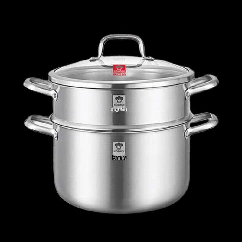 KOBACH 304 Stainless Steel Dual-Purpose Steamer Pot