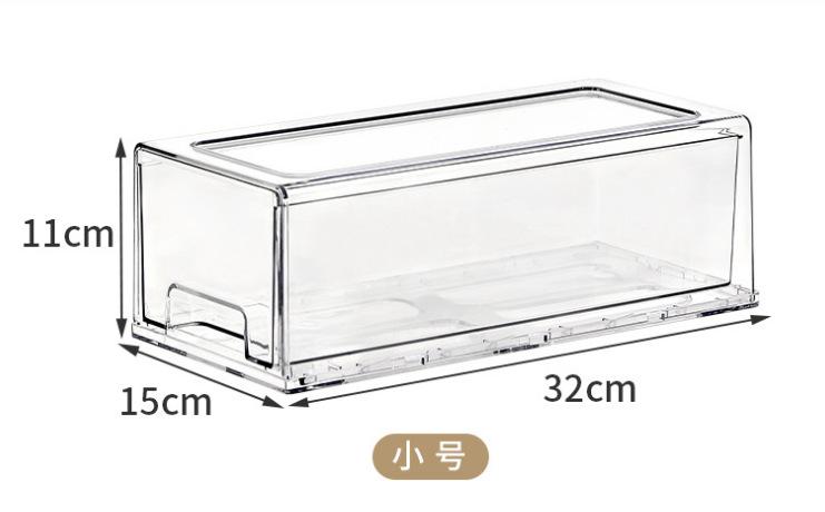 

Transparent Drawer Storage Box Office Desk Stackable Pull-out Thickened Stationery Miscellaneous Organization Box