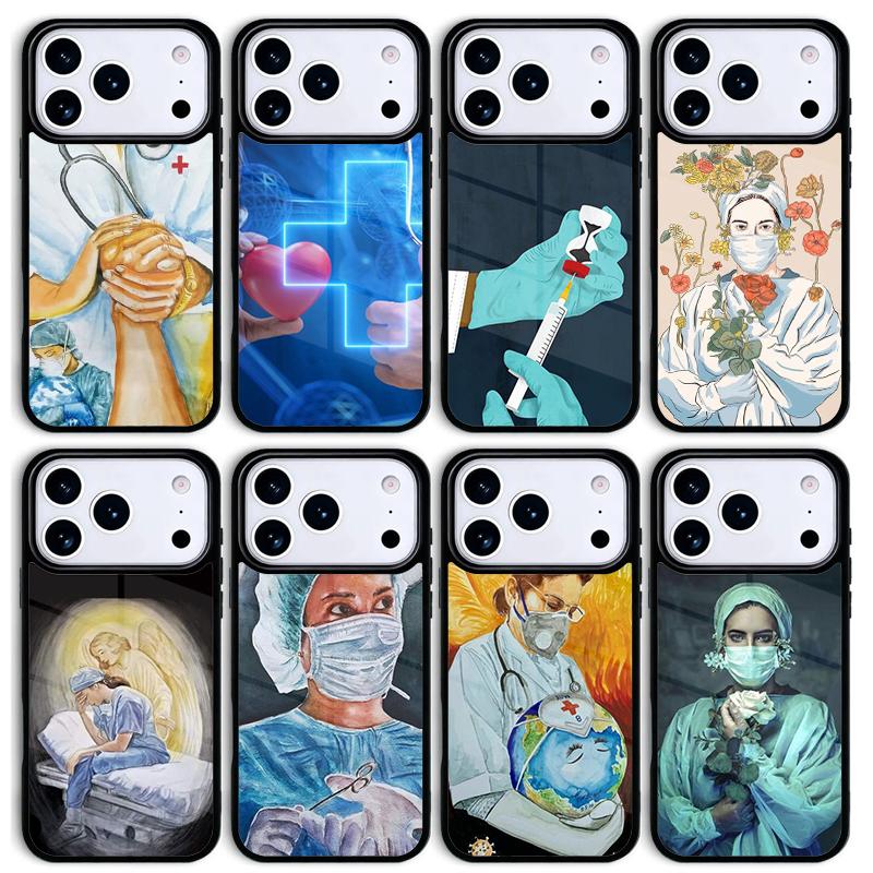 Medicine Doctor Nurse Mobile Phone Case for IPhone 17 AIR 16pro Max 15 14 13 12 11 Bumper Cover