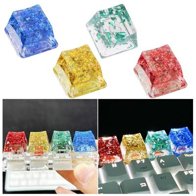 Resin Keycap OEM Profile for Mechanical Keyboards Backlights Keycap Translucent Keycap For Game Computer Keycaps 1PC