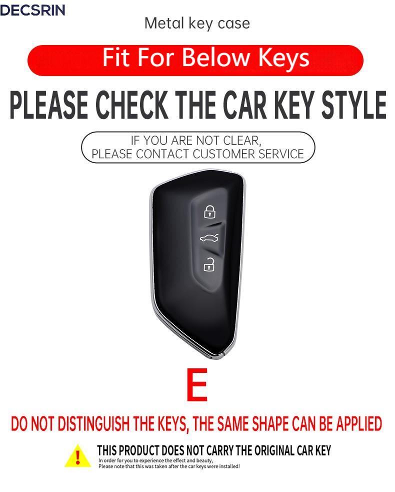 Car Key Case Cover Fob for VW Volkswagen Golf 8 MK8 ID.3 ID.4 Cupra Skoda Octavia A8 SEAT Leon MK4 2020 2021 Formentor Tarraco