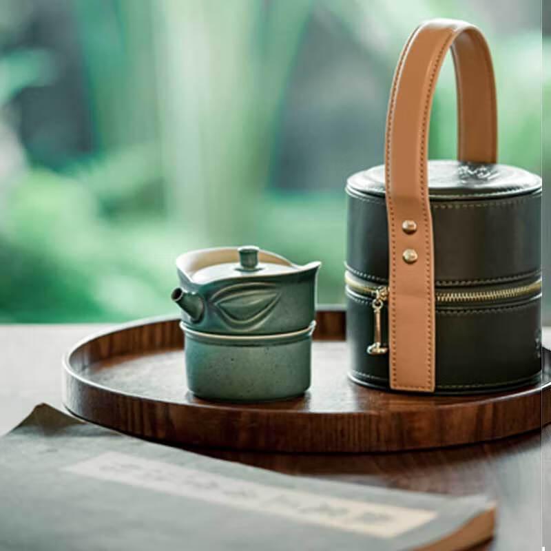 Edenus Ceramic Travel Kung Fu Tea Set - Sanxingdui Quick Cup