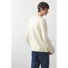 H M Roll Edge Sweater Regular Fit creaM