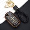 Housing Remote Fit For Renault Fluence Clio Fit For Lada Sedan Largus Kalina Granta Vesta X-Ray Xray Tpu Auto Key Fob Cover Remote Case Key Ring