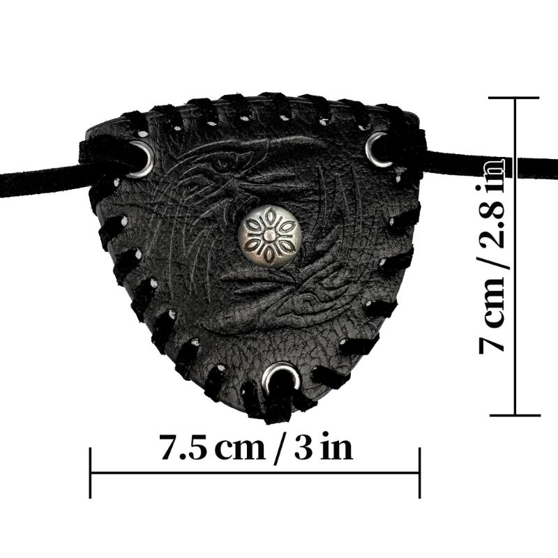 Medieval Embossed Eye Patches Vintage Leather Eye Mask LARP Cosplay Accessories Pirate Eye Covers for Men Halloween
