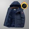 Padded Winter Jacket for Men Loose Casual Multi-pocket Padded Jacket for Outdoor Winter and Windproof Padded Jacket