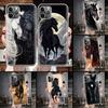 Animal Black Horse Soft Phone Case For IPhone 11 17 Air 16E 16 Pro Max 15 + 14 Plus 13 Mini 12 Apple 7 SE 8 Fundas Coque 11 17 A