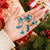 2D Flat Christmas Advent Calendar Days Countdown with Hanging Ornaments for Holiday Decor