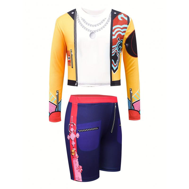 Demon Slayer K-POP Rumi Mira Zoey Cosplay Kostym Barnens Scenuppträdande Outfit