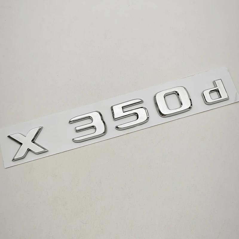 3D ABS Car Letters Rear Trunk Badge Logo X250d X350d Emblem Decals For Mercedes Benz Pickup Truck X250d X350d Tail Accessories JZX4