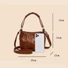Leisure Retro Brown Women's Shoulder Bag Lightweight Soft PU Leather Crossbody Bags for Women Pursue and Handbags