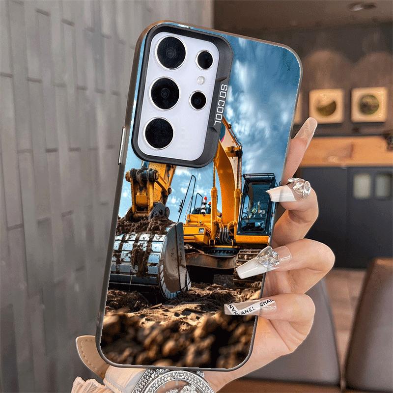 Excavating Machinery Cool Shockproof Phone Case for Samsung A17 A16 A15 A14 A37 A57 A36 A56 A26 A35 A55 A25 A34 A54 A24 A13 A23