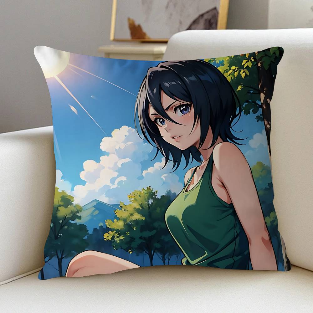Rukia K-Kuchiki Kissenbezug Dekokissen Sofa Heimdeko Hülle Kissenbezüge