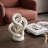 Artistic Shelf Display Piece Modern Abstract Twisted Statue, 3D Printed Infinity Twist Ornament, Minimalist Desktop Decorative Figurine Sculpture for