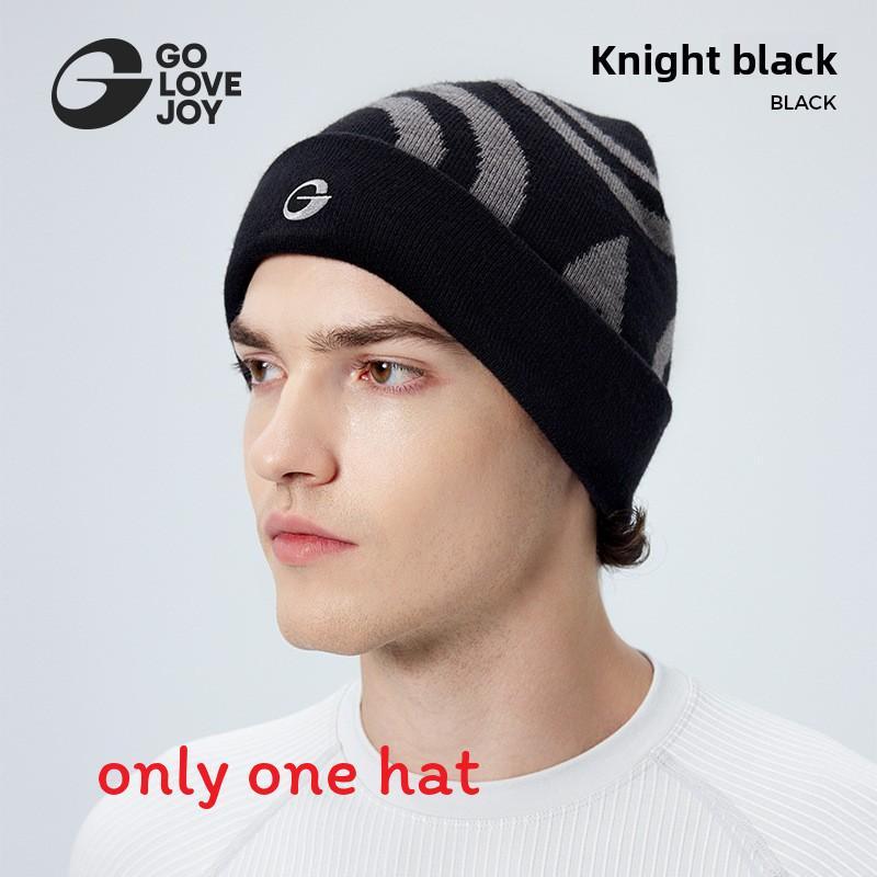 Knit Hat For Men Women With Windproof Warmth For Outdoor Skiing And Cycling чёрный