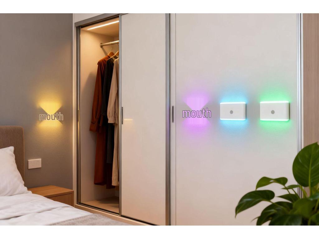 Rechargeable RGB LED Motion Sensor Light: Colorful Magnetic Ambient Lighting for Entryways and Corridors