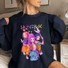 Women's Fashion Casual Long Sleeve Printed Round Neck Sweatshirt Top