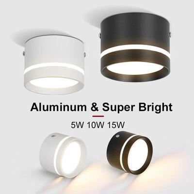 Faretti di superficie a LED 5/10 / 15W Macaron Downlight 220V Plafoniera led home light lampu downlight 3 colori Luci del soggiorno 1 anno di garanzia