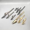New Zinc Alloy Light Gold Gray Cabinet Door Drawer Handle Cabinet Door Handle