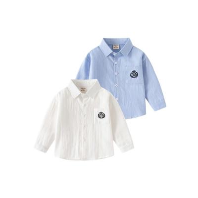 Children's Clothing Spring and Autumn Children's Polo Shirt Long Sleeves Shirt Boy Preppy Style Children's Shirt Baby Boy Lapel Clothes