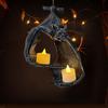 Bat Wall Tealight Holder Garden Hanging Candlestick Light Halloween Candlestick Bat Statue Garden Home Halloween Decoration New
