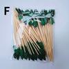 100Pcs Christmas Disposable Bamboo Skewers Food Picks Fruit Fork Christmas Party Cake Dessert Salad Sticks Toothpick Skewer