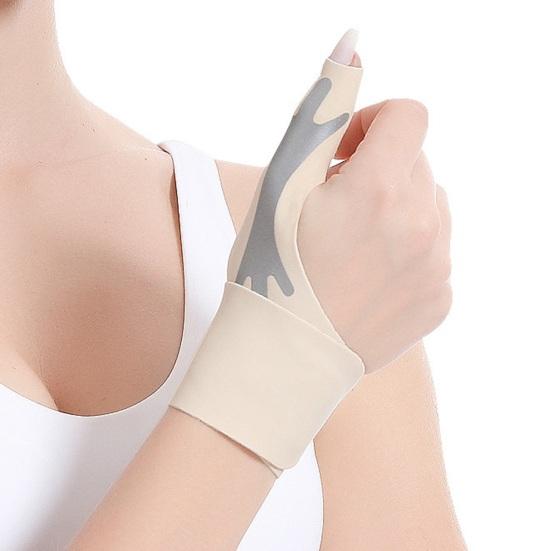 Thumb Wrist Brace Compression Sleeve with Fastener Tape Ultra-thin Breathable Elastic Joint Stabilizing