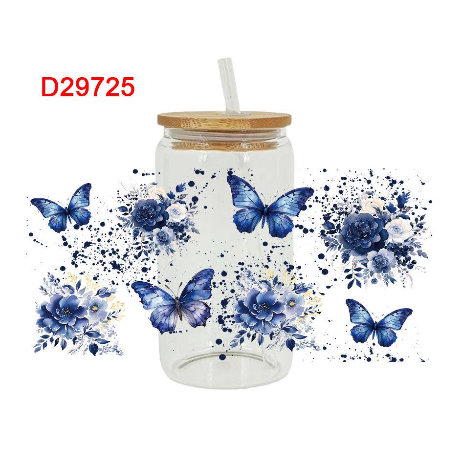 

UV Transfer Stickers for Glass Cup Waterproof Decals 23x11cm DIY Wine Cup Labels Easy Apply Durable