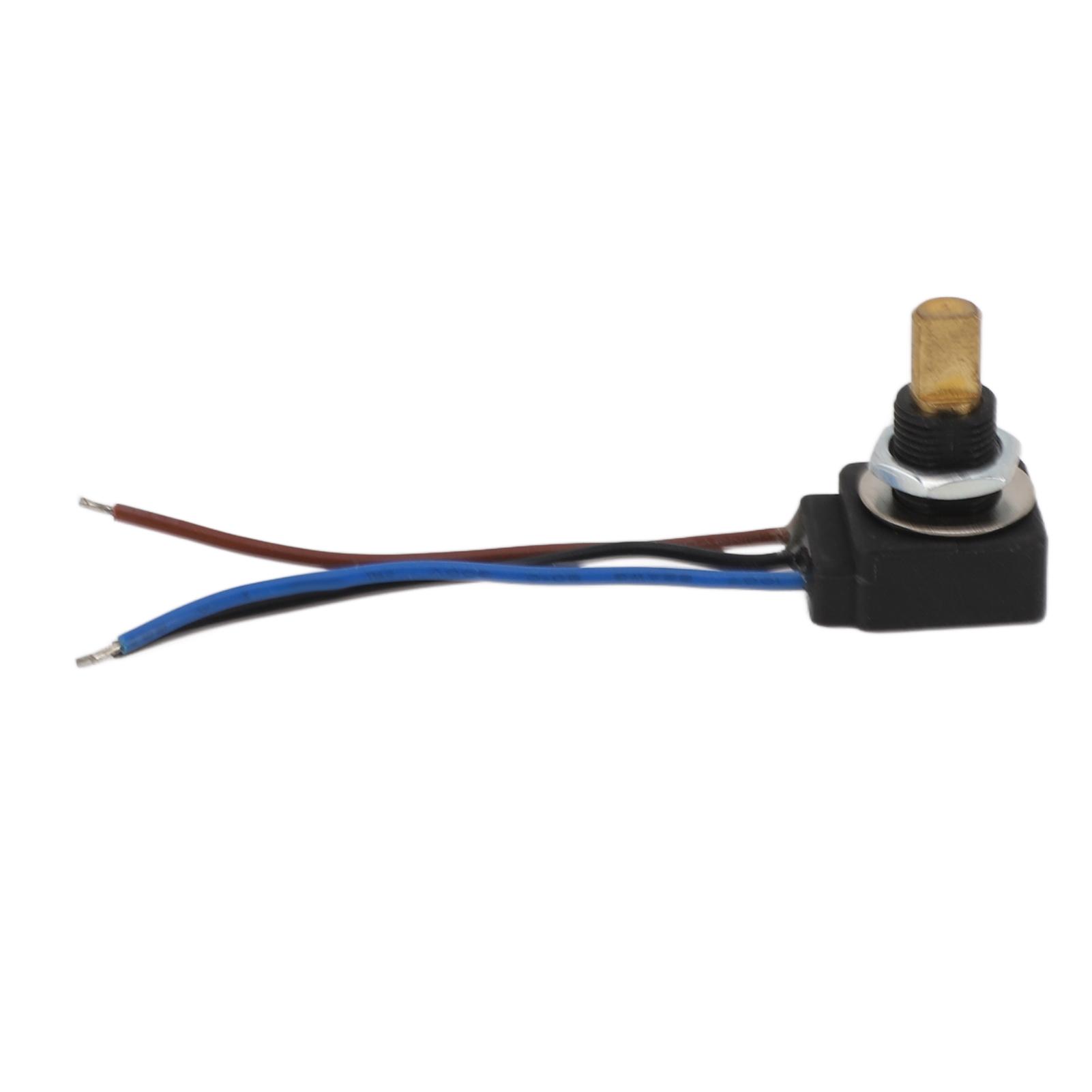 

Rotary Potentiometer with Connector Wire 10K Ohm Linear Taper Adjustable Resistance 3 Pin Potentiometer ABS Copper IP65