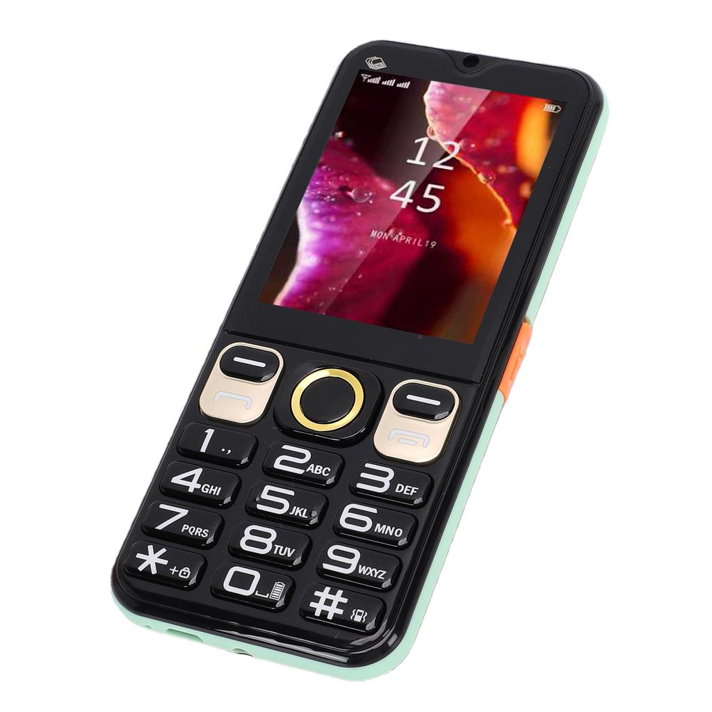 2G Unlocked Cell Phone with 2.8 Inch Screen Large Buttons Multifunctional Mobile Phone 3 SIM Card Slots SOS MP3 Call