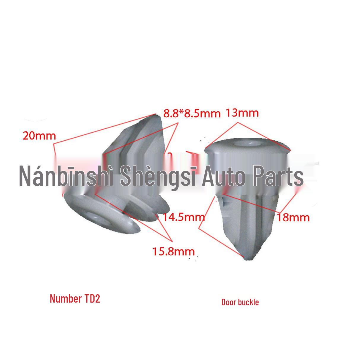 

Great Wall Microcar Door Panel Fixing Clips - Interior Decoration Rivets 10000 Units