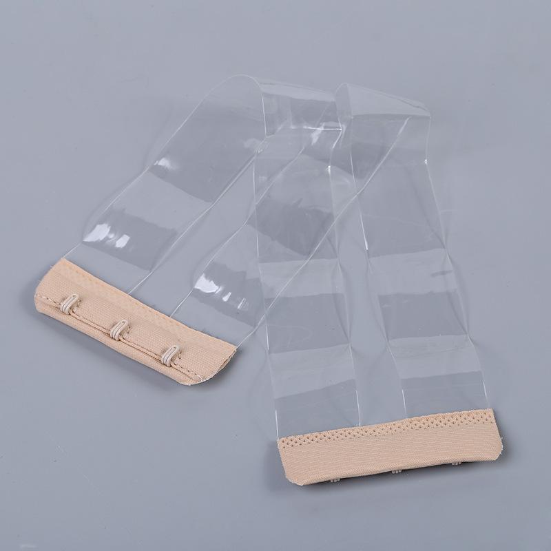 Women New Silicone Non Slip Buckle Clear Bra Straps Invisible Transparent Bra Strap Backless Elastic Bra Extender Shoulder Strap