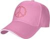 Flower Peace Sign Baseball Cap Polyester Casual Sun Protection Adjustable Adult Cap