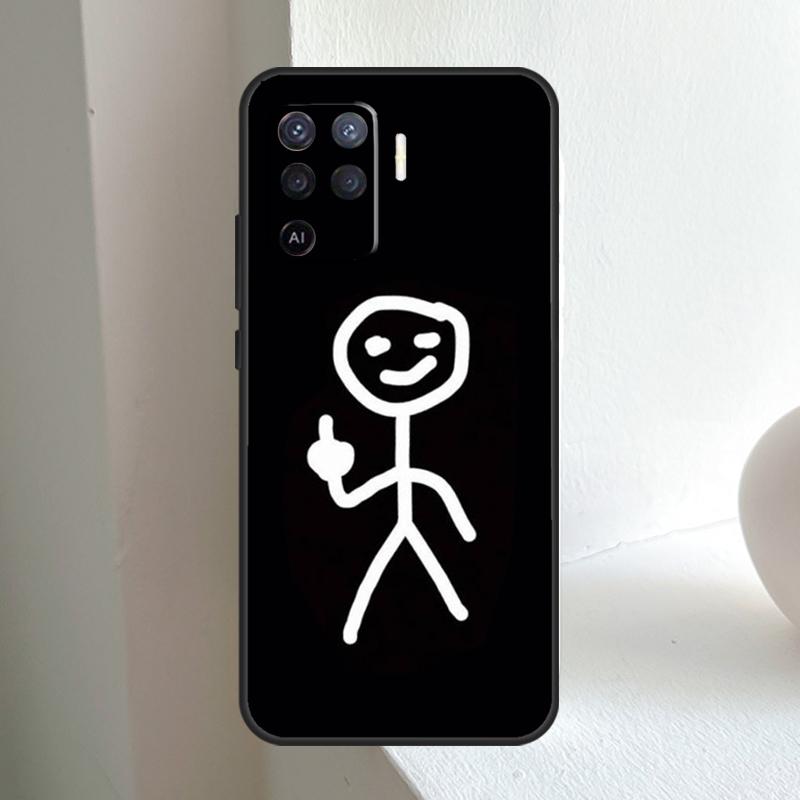Cartoon Matchman For OPPO A78 A98 A18 A38 A58 A5 A6 Pro A15 A17 A57 A16 A76 A96 A54 A74 A94 A40 A60 A80 Case