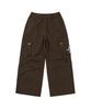 Aejeuyua Cargo Flap Cotton Pants Brown