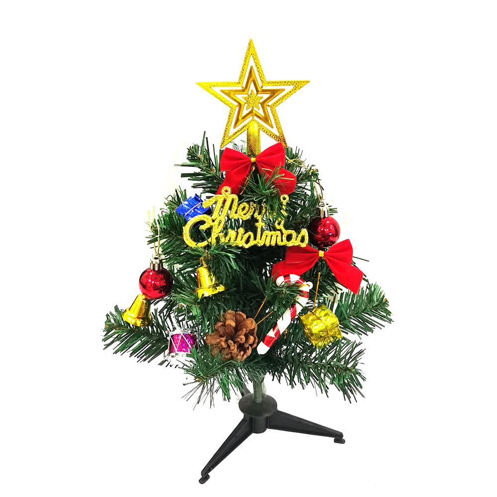 Deluxe 30cm Christmas Tree with Ornaments - Ideal Holiday Decoration Gift
